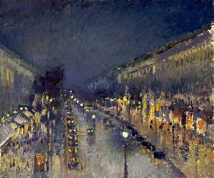 The Boulevard Montmartre at Night